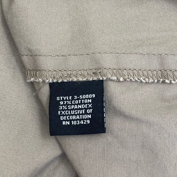 INTRO. Brown Utility Button Down Vest Jacket 1X - Picture 11 of 11